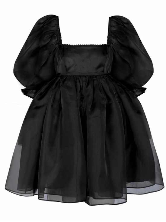 Selkie Dresses & Skirts - Selkie Black Puff Sleeve Mini Dress